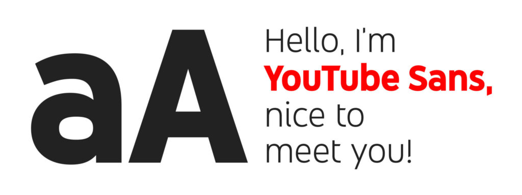 YouTube unveils first own-brand Font: YouTube Sans