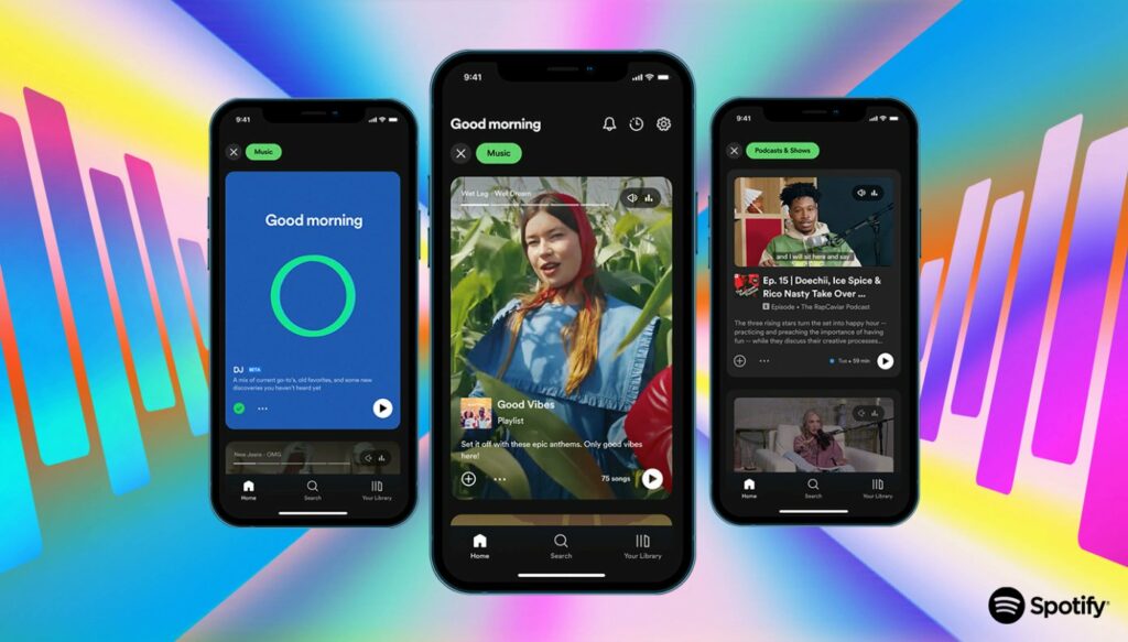 Spotify Takes a Bold Step With Biggest App Redesign to Date – Dynamic Mobile Interface