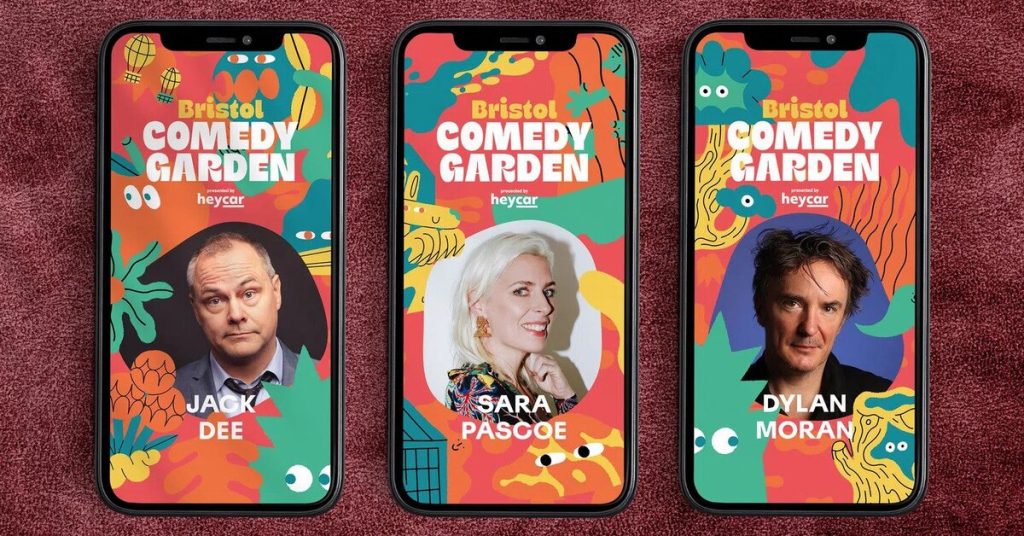 Bristol Comedy Garden ‘s New Brand Identity is a Subtle Take on Comedy