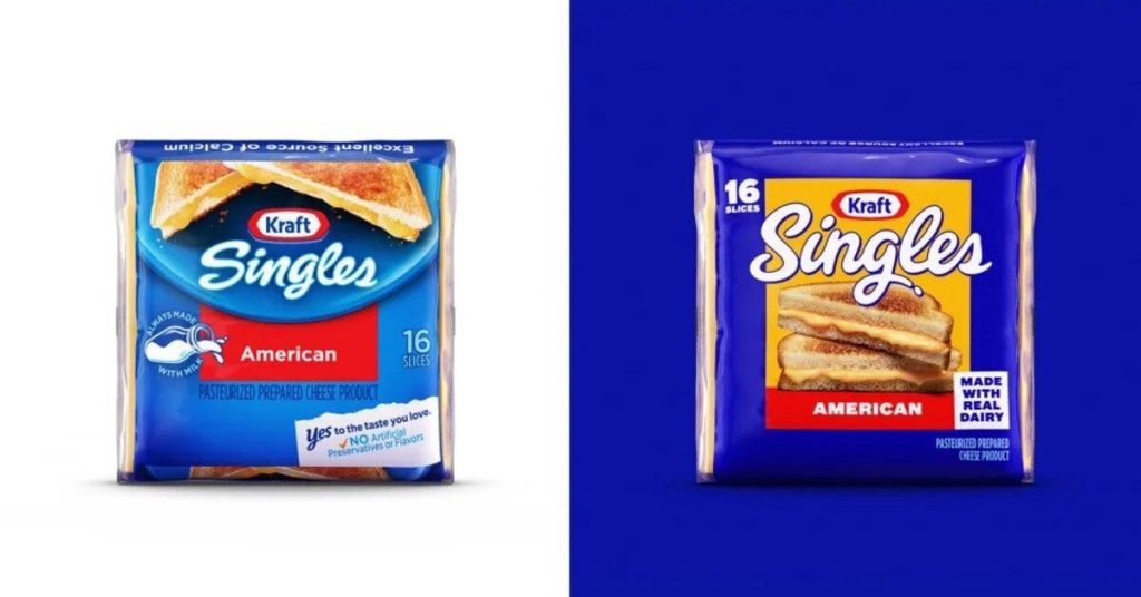 Kraft Singles Rebrands with Clean Look and Easier-to-Open Wraps