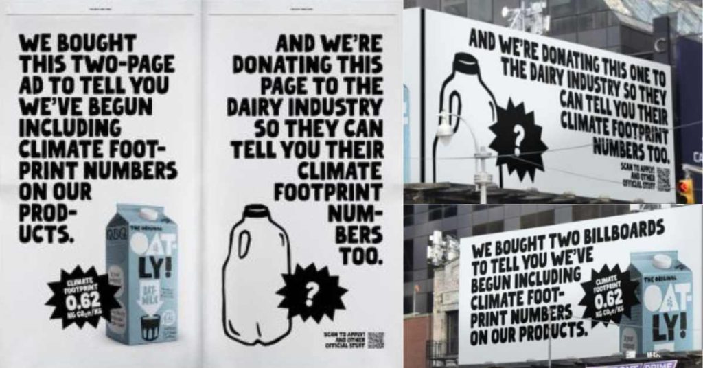 Oatly Playfully Promotes Environmental Transparency