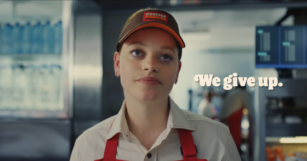 Advertising Defeat: Burger King’s Refreshingly Honest Campaign