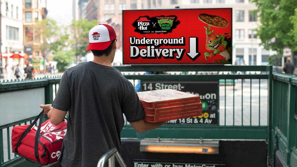 Pizza Hut Set Make Pizza Deliveries via Underground With Teenage Mutant Ninja Turtles