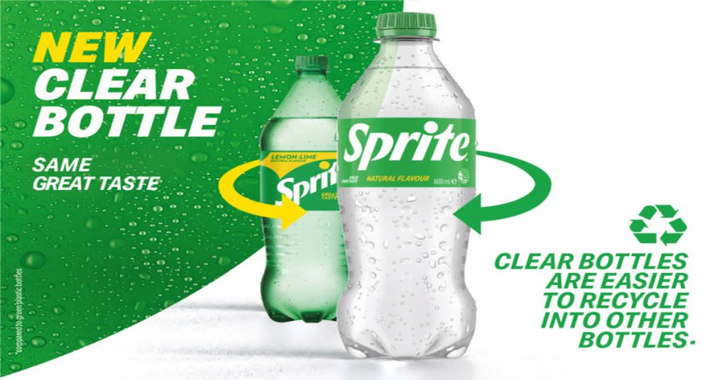 Sprite Bottle to Get a Makeover from Bright Green Packaging to Clear