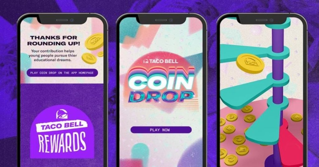 Taco Bell Reintroduces Coin Drop Game in Mobile App to Engage Customers