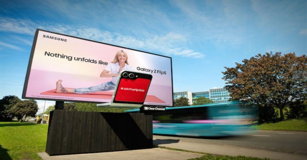 Samsung Deploys Giant 3D Billboard Campaign for Galaxy Z Fold5 and Flip5 Smartphones