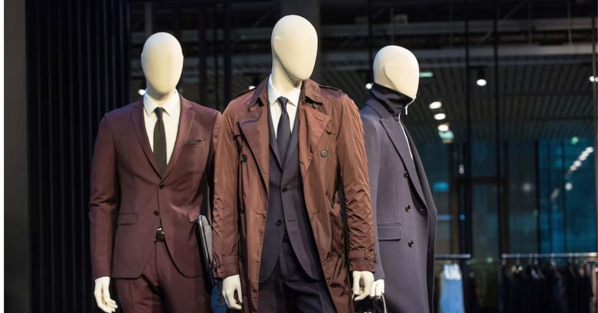 Free mannequin wearing suit stock photo.
