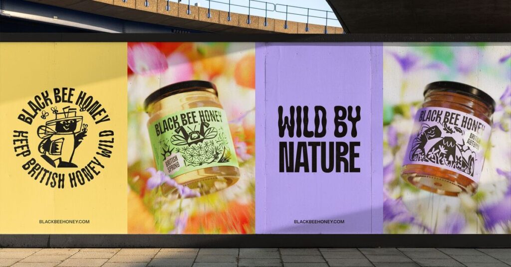 Keeping British Honey Wild: Black Bee Honey’s Nature-Inspired  Rebranding