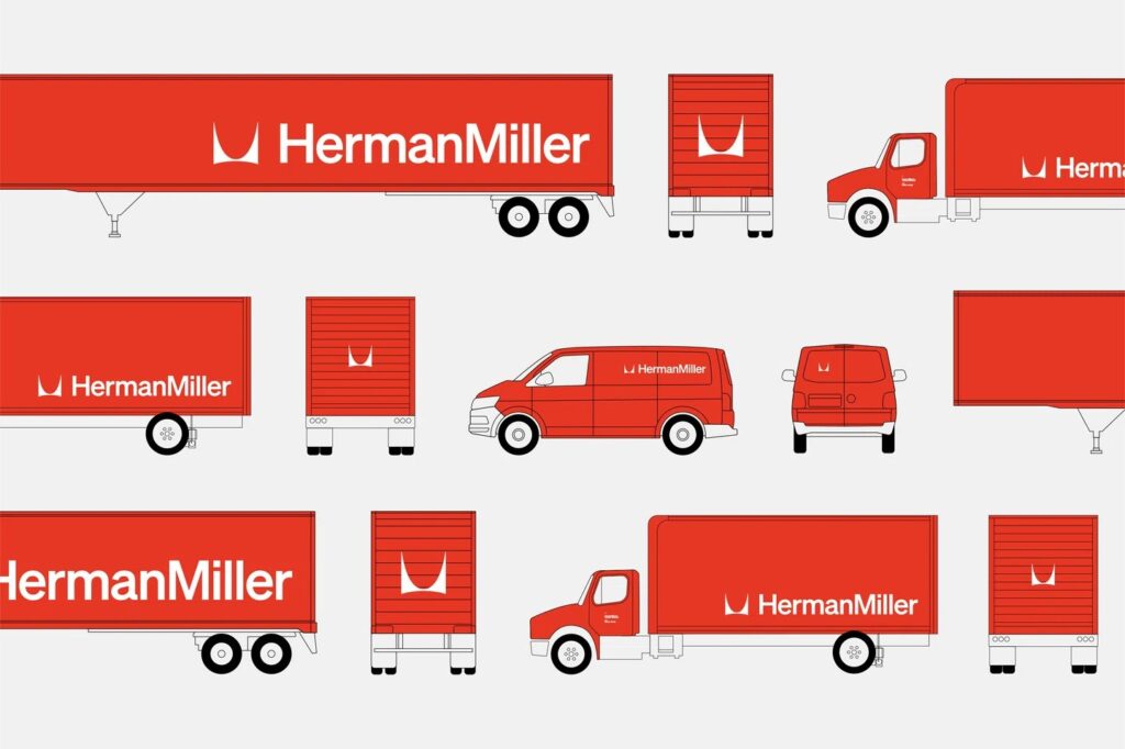 Herman Miller Undergoes Brand Refresh, New Colors and Typography, Revises Logo Design