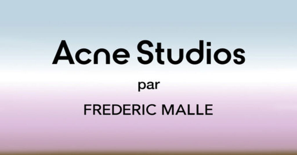 Acne Studios Collaborates With Frederic Malle to Launch First Fragrance