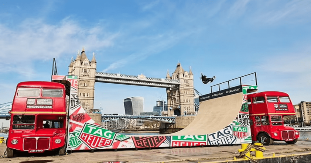 15-year-old Skateboarding World Champion Sky Brown Soars Above River Thames for TAG Heuer