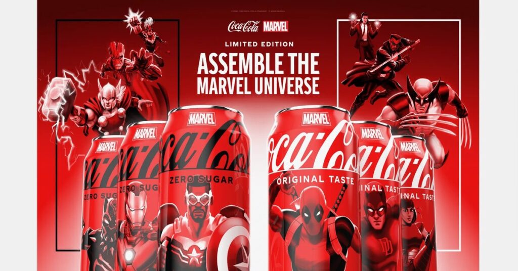 Coca-Cola x Marvel: Limited-Edition Packaging and Immersive Storytelling