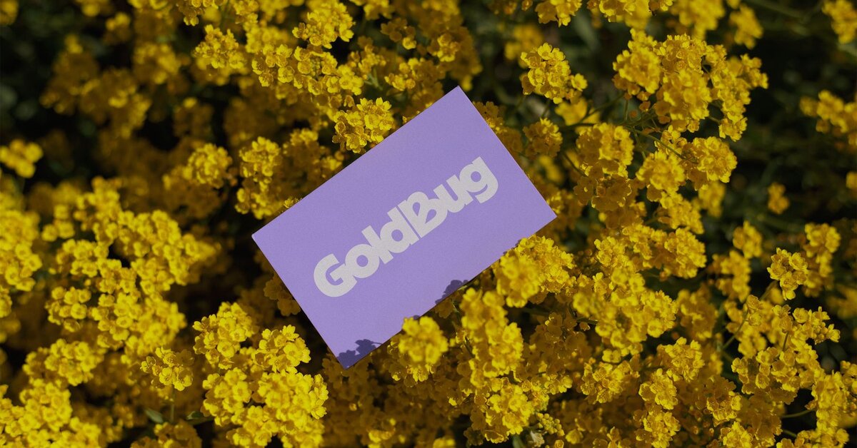 GoldBug's childrenbrand logo insect rebrand