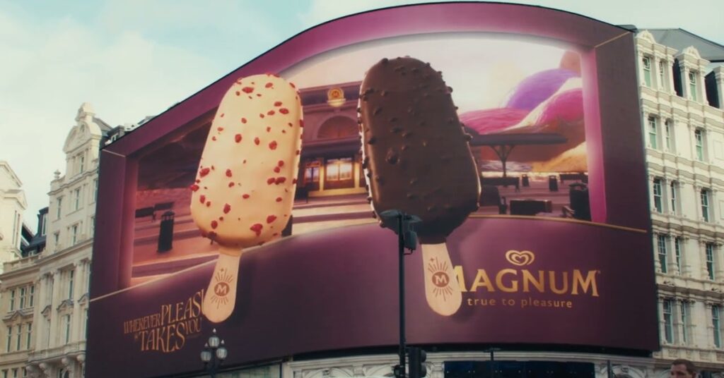Magnum Splashes UK with Immersive 3D OOH Billboard
