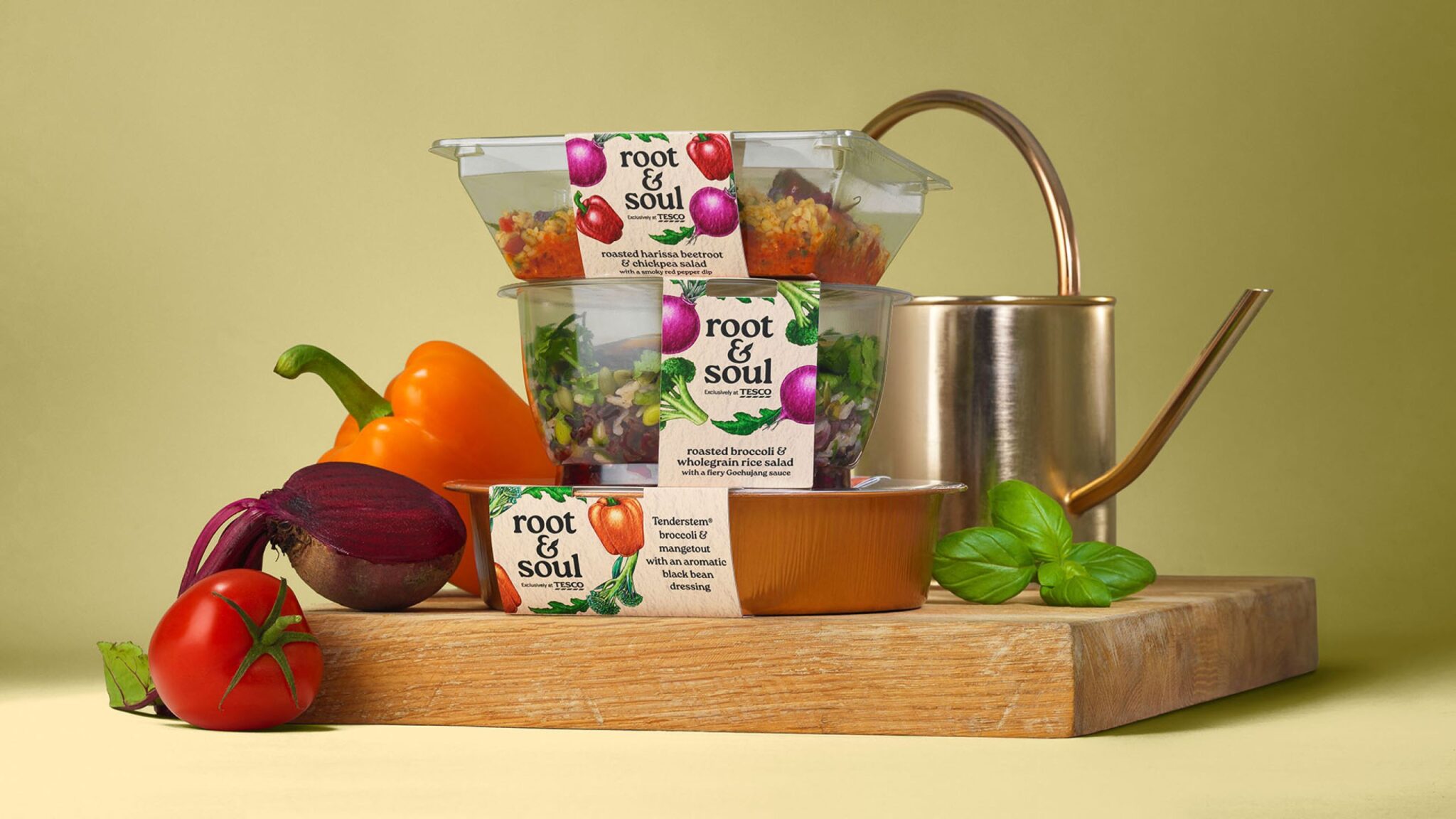 Celebrating Vegetables with Creative Flair: Tesco's Root & Soul Rebrand