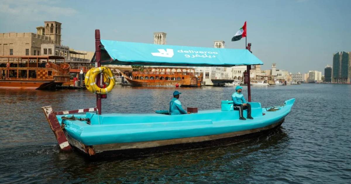 Deliveroo embarked on an extraordinary journey in Dubai with a one-off Abra delivery at the historic Dubai Creek.