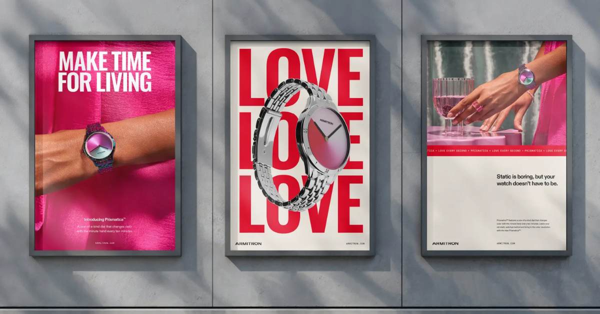 Watchmaker Armitron has launched ‘Love Every Second’, its first rebranding campaign in nearly five decades.
