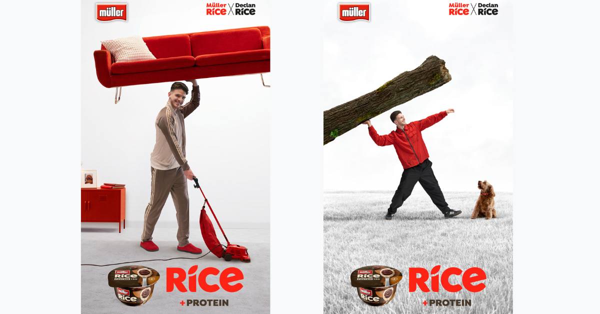 Muller partnered with VCCP for an out-of-home campaign ‘Rice + Protein’ to promote its Muller Rice Protein range.