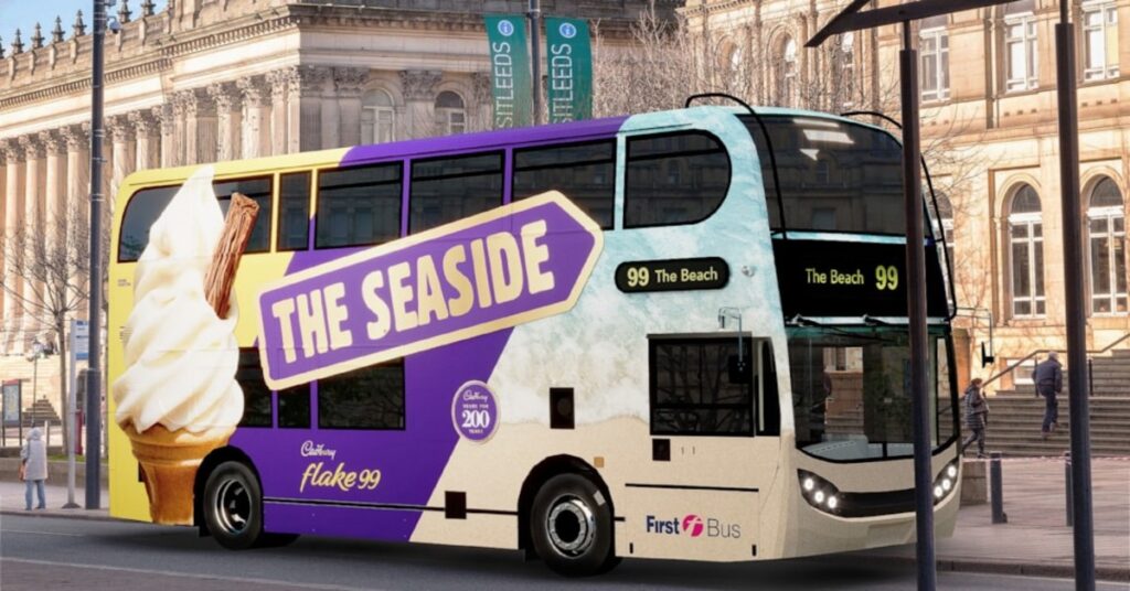 The ‘99 Bus’: Cadbury Flake Offers Free Day Trips to the Seaside With First Bus