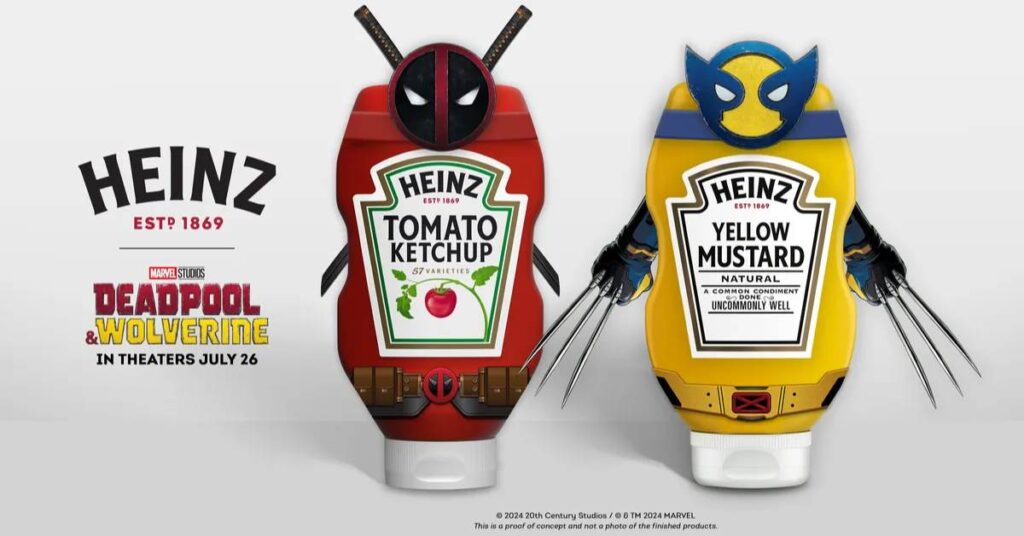 Mustard & Ketchup = Deadpool & Wolverine For Heinz ‘Now You Can’t See It’