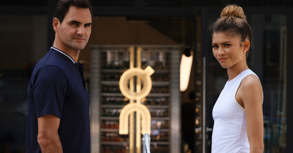 Air Tennis Anyone? Roger Federer & Zendaya Serve Up Fun in New ‘On’ Campaign