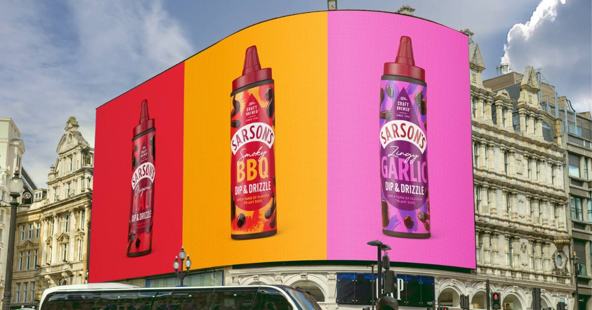 Sarson’s has added more bang to its Dip & Drizzle thanks to its new visual identity by Robot Food Studio.