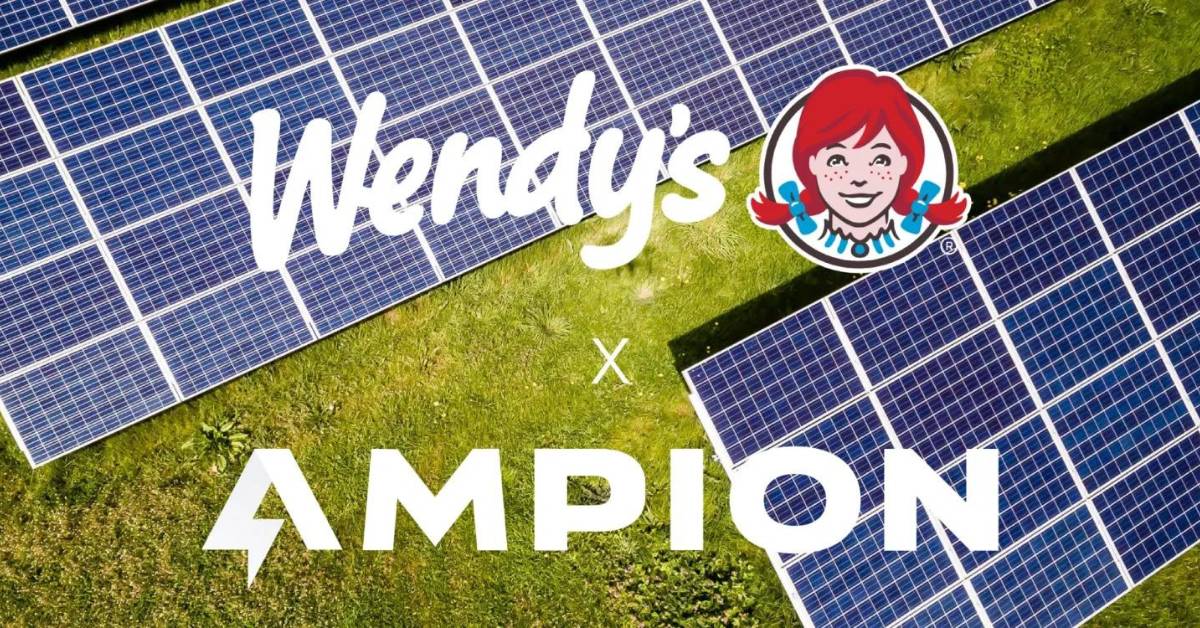 Wendy’s Restaurant has partnered with Ampion Renewable Energy to generate and provide renewable electricity to local utility grids. 