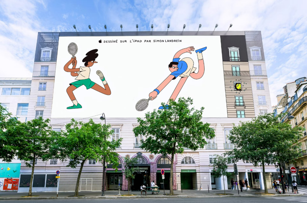 Bendy Illustrations Highlight 2024 Olympics in Apple’s Made on iPad Campaign