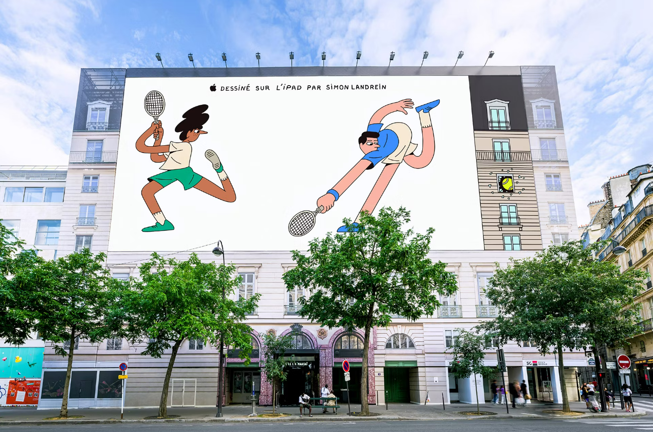 Bendy Illustrations Highlight 2024 Olympics in Apple’s Made on iPad